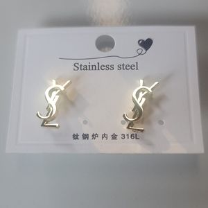 Earrings Gold Stainless steel